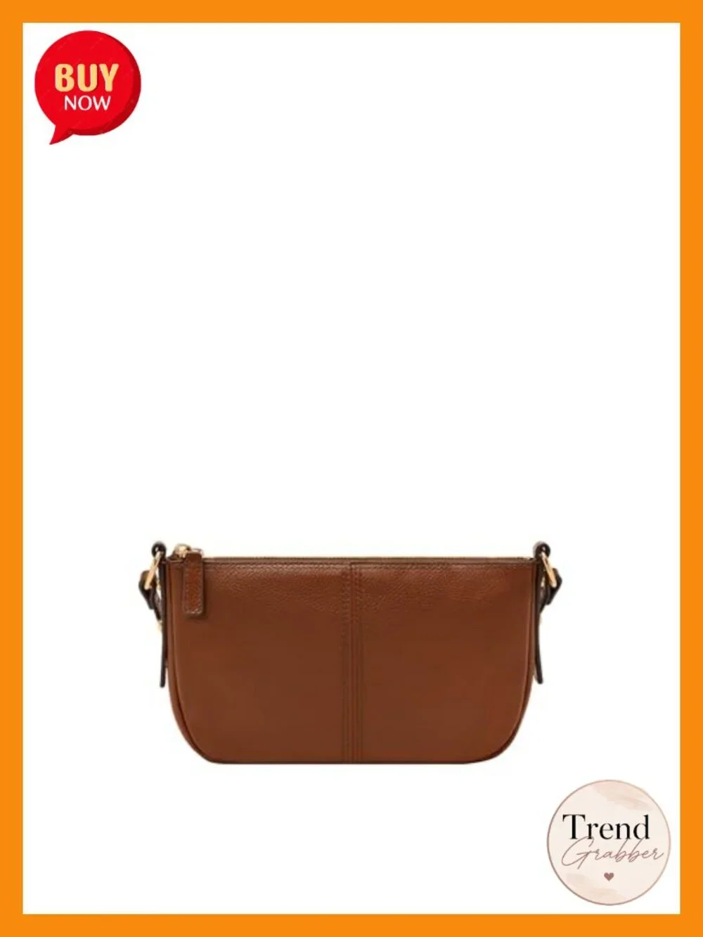Genuine Leather Small Satchel Crossbody Bag with Adjustable Strap